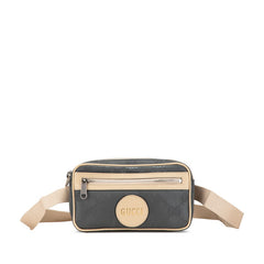 グッチ GGナイロン オフ ザ グリッド ベルトバッグ ウエストバッグ ボディバッグ 631341 グレー ベージュ ナイロン レザー レディース GUCCI 【中古】