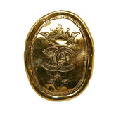 シャネル ヴィンテージ クラウン 王冠 ココマーク ブローチ ゴールド メッキ レディース CHANEL 【中古】