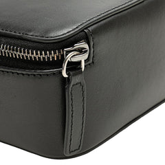 ヴェルサーチェ ショルダーバッグ ブラック ブルー レザー レディース VERSACE 【中古】