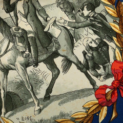 エルメス カレ90 Napoléon ナポレオン スカーフ ネイビー マルチカラー シルク レディース HERMES 中古