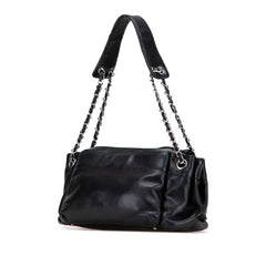 シャネル マトラッセ ココマーク ハンドバッグ ブラック ラムスキン レディース CHANEL 【中古】