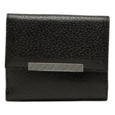 グッチ 二つ折り財布 ブラック レザー レディース GUCCI 【中古】