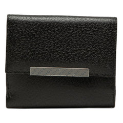 グッチ 二つ折り財布 ブラック レザー レディース GUCCI 【中古】