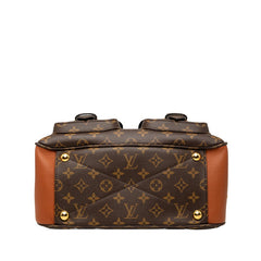 ルイ ヴィトン モノグラム マンハッタン ハンドバッグ ショルダーバッグ 2WAY M43481 ブラウン PVC レザー レディース LOUIS VUITTON 【中古】