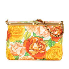 サンローラン YSLロゴ 花 フラワー チェーン ワンショルダーバッグ ライトブルー マルチカラー ポリアミド レディース SAINT LAURENT 中古