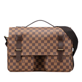 ルイ ヴィトン ダミエ ブロードウェイ ショルダーバッグ M42270 ブラウン PVC レザー メンズ LOUIS VUITTON 【中古】