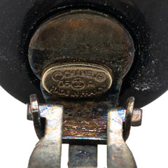 シャネル イヤリング ブラック ホワイト プラスチック レディース CHANEL 【中古】