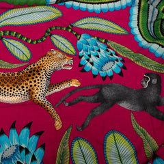エルメス カレ140 THE SAVANA DANCE サバンナのダンス 大判スカーフ ストール ブルー パープル マルチカラー カシミヤ シルク レディース HERMES 【中古】