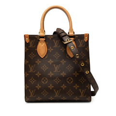 ルイ ヴィトン モノグラム サックプラBB ハンドバッグ ショルダーバッグ 2WAY M46265 ブラウン PVC レザー レディース LOUIS VUITTON 中古