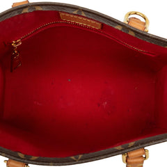 ルイ ヴィトン モノグラム サックプラBB ハンドバッグ ショルダーバッグ 2WAY M46265 ブラウン PVC レザー レディース LOUIS VUITTON 中古