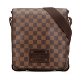 ルイ ヴィトン ダミエ ブルックリンPM 斜め掛け ショルダーバッグ N51210 ブラウン PVC レザー レディース LOUIS VUITTON 【中古】