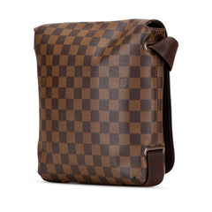 ルイ ヴィトン ダミエ ブルックリンPM 斜め掛け ショルダーバッグ N51210 ブラウン PVC レザー レディース LOUIS VUITTON 【中古】