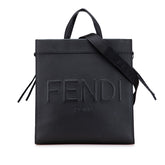 フェンディ ゴートゥー ショッパー Mサイズ トートバッグ ショルダーバッグ 2WAY 7VA583 ブラック レザー レディース FENDI 【中古】
