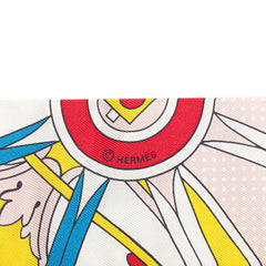 エルメス ツイリー Washington's Carriage Detail ジョージワシントンの馬車 スカーフ ホワイト マルチカラー シルク レディース HERMES 【中古】