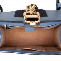 グッチ シルヴィ ワンショルダーバッグ 421882 ブルー レザー レディース GUCCI 【中古】