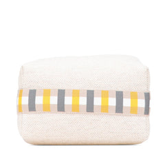 エルメス ブリッドアブラックPM ハンドバッグ ベージュ グレー ウール レディース HERMES 【中古】