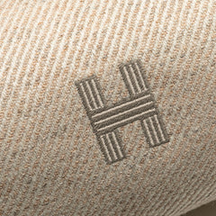 エルメス ブリッドアブラックPM ハンドバッグ ベージュ グレー ウール レディース HERMES 【中古】