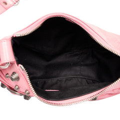 バレンシアガ ル カゴールXS 斜め掛け ショルダーバッグ 671309 ピンク レザー レディース BALENCIAGA 中古
