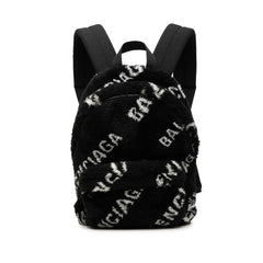 バレンシアガ エブリデイ リュック バックパック 552379 ブラック フェイクファー レディース BALENCIAGA 中古