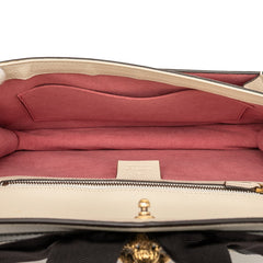 グッチ リボン トラ タイガー ハンドバッグ チェーン ショルダーバッグ 2WAY 466417 アイボリー レッド ブラック レザー レディース GUCCI 【中古】