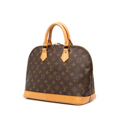 ルイ ヴィトン モノグラム アルマPM 旧型 ハンドバッグ M51130 ブラウン PVC レザー レディース LOUIS VUITTON 中古