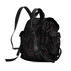 ヴァレンティノ ラブ ブレード リュック バックパック ブラック マルチカラー ナイロン レザー メンズ VALENTINO 中古