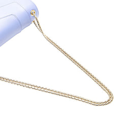 ブルガリ セルペンティ フォーエバー チェーン ショルダーバッグ ハンドバッグ ブルー レザー レディース BVLGARI 【中古】