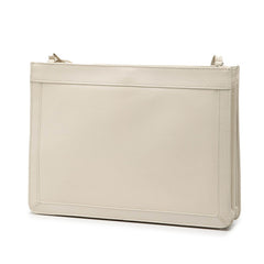 バレンシアガ ネイビーポシェット 斜め掛け ショルダーバッグ 339937 ホワイト レザー レディース BALENCIAGA 【中古】