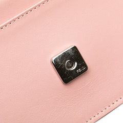 フェンディ ヒプノタイズ チェーン ショルダーバッグ ウォレットバッグ 8M0346 ピンク マルチカラー レザー レディース FENDI 【中古】
