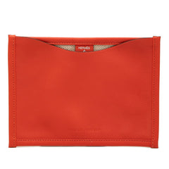 エルメス プティアッシュ ポーチ 小物入れ パスケース カードケース オレンジ レザー トワルアッシュ レディース HERMES 【中古】