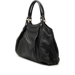 グッチ グッチシマ スーキー ハンドバッグ 211944 ブラック レザー レディース GUCCI 【中古】
