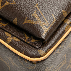 ルイ ヴィトン モノグラム ヴィバシテMM ワンショルダーバッグ M51164 ブラウン PVC レザー レディース LOUIS VUITTON 【中古】