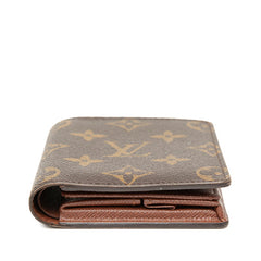 ルイ ヴィトン モノグラム ポルトフォイユマジェラン 二つ折り財布 M60045 ブラウン PVC レザー レディース LOUIS VUITTON 【中古】
