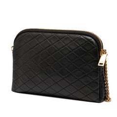 サンローラン YSLロゴ ギャビー ショルダーバッグ 733667 ブラック レザー レディース SAINT LAURENT 【中古】