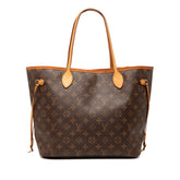 ルイ ヴィトン モノグラム ネヴァーフルMM トートバッグ M41177 ブラウン PVC レザー レディース LOUIS VUITTON 【中古】