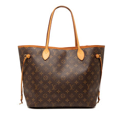 ルイ ヴィトン モノグラム ネヴァーフルMM トートバッグ M41177 ブラウン PVC レザー レディース LOUIS VUITTON 【中古】