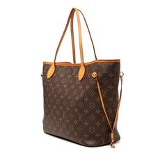 ルイ ヴィトン モノグラム ネヴァーフルMM トートバッグ M41177 ブラウン PVC レザー レディース LOUIS VUITTON 【中古】