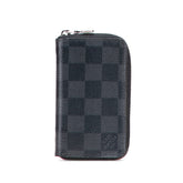 ルイ ヴィトン ダミエグラフィット ジッピーコインパース コインケース N63076 ブラック PVC レザー メンズ LOUIS VUITTON 【中古】