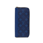 ルイ ヴィトン モノグラム タイガラマ ポルトフォイユ ブラザ 長財布 M30297 コバルト ブルー PVC レザー メンズ LOUIS VUITTON 中古