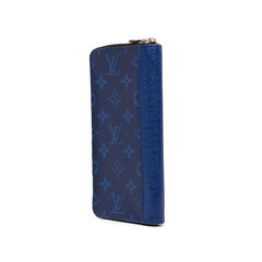 ルイ ヴィトン モノグラム タイガラマ ポルトフォイユ ブラザ 長財布 M30297 コバルト ブルー PVC レザー メンズ LOUIS VUITTON 中古