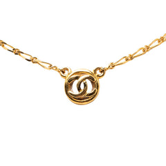 シャネル ココマーク ヴィンテージ チェーン ペンダント ネックレス ゴールド メッキ レディース CHANEL 【中古】