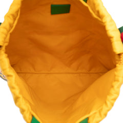 グッチ GGスプリーム チルドレンズ ライオン モチーフ リュック バックパック 550775 ベージュ イエロー PVC レザー レディース GUCCI 【中古】