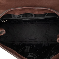 サルヴァトーレフェラガモ ヴァラ ショルダーバッグ ダークブラウン レザー レディース Salvatore Ferragamo 【中古】