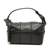 シャネル チョコバー ハンドバッグ ワンショルダーバッグ ロゴ ブラック キャビアスキン レディース CHANEL 【中古】