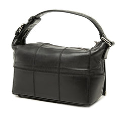 シャネル チョコバー ハンドバッグ ワンショルダーバッグ ロゴ ブラック キャビアスキン レディース CHANEL 【中古】