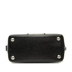 シャネル チョコバー ハンドバッグ ワンショルダーバッグ ロゴ ブラック キャビアスキン レディース CHANEL 【中古】