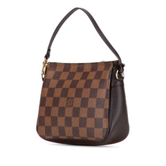 ルイ ヴィトン ダミエ トゥルース メイクアップ ショルダーバッグ アクセサリーポーチ N51982 ブラウン PVC レザー レディース LOUIS VUITTON 【中古】