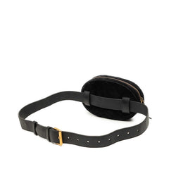グッチ GGマーモント キルティング ボディバッグ ウエストバッグ 476434 ブラック レザー ベロア レディース GUCCI 中古