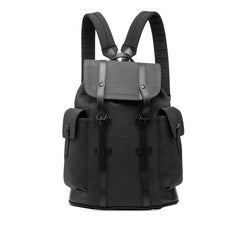 ルイ ヴィトン モノグラム トリヨン クリストファー MM リュック バックパック M55699 ノワール ブラック トリヨンレザー メンズ LOUIS VUITTON 【中古】
