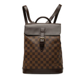 ルイ ヴィトン ダミエ ソーホー リュック バックパック N51132 ブラウン PVC レザー レディース LOUIS VUITTON 中古